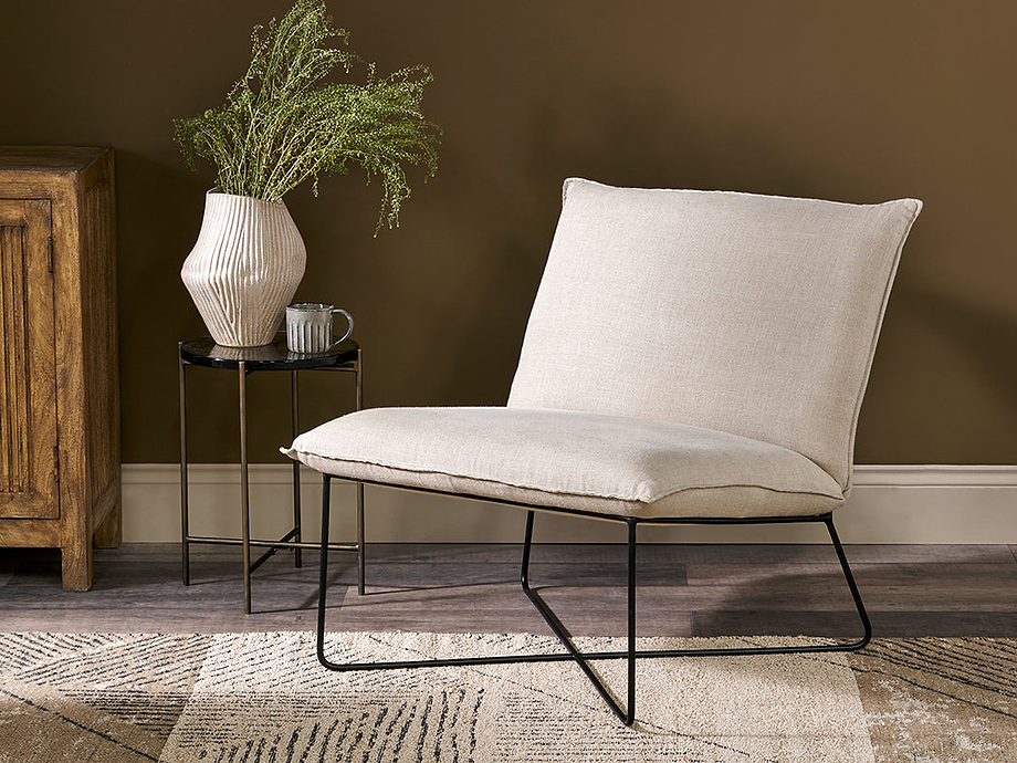 Kashvi Oversized Linen Lounger - Natural
