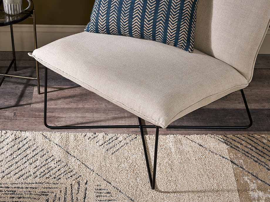 Kashvi Oversized Linen Lounger - Natural