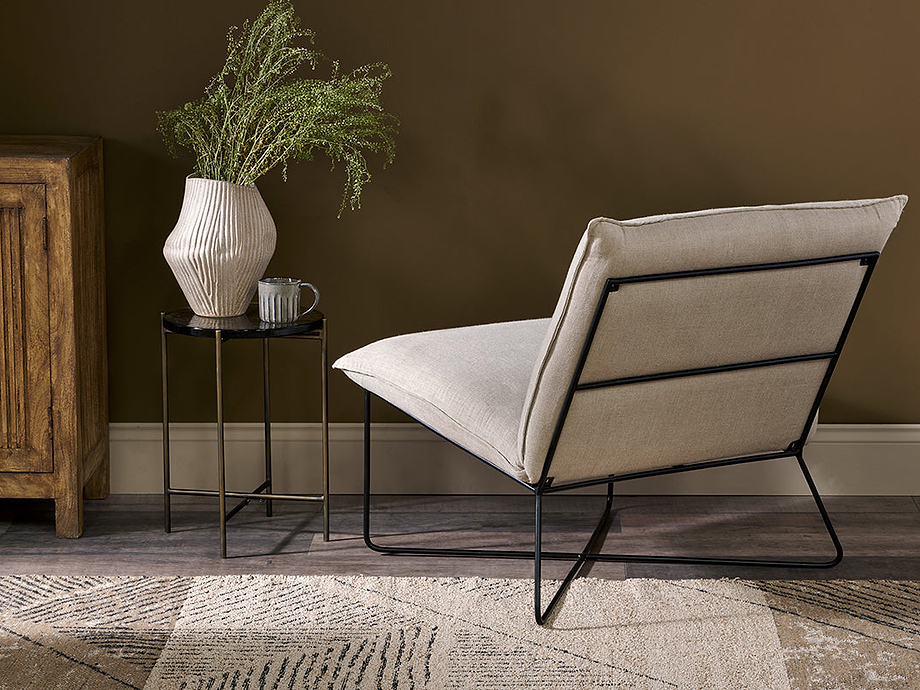 Kashvi Oversized Linen Lounger - Natural