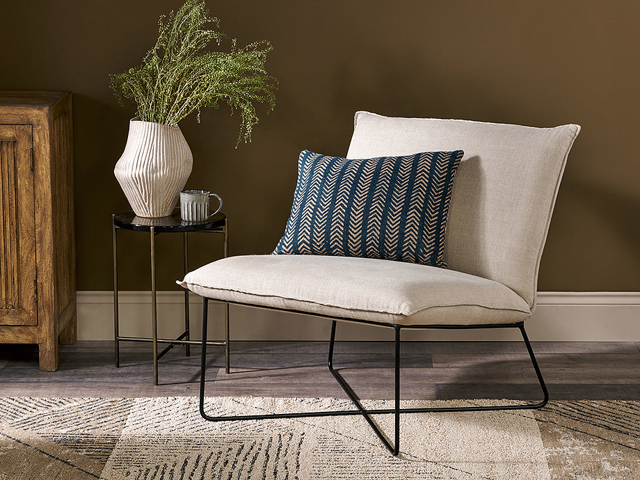 Kashvi Oversized Linen Lounger - Natural