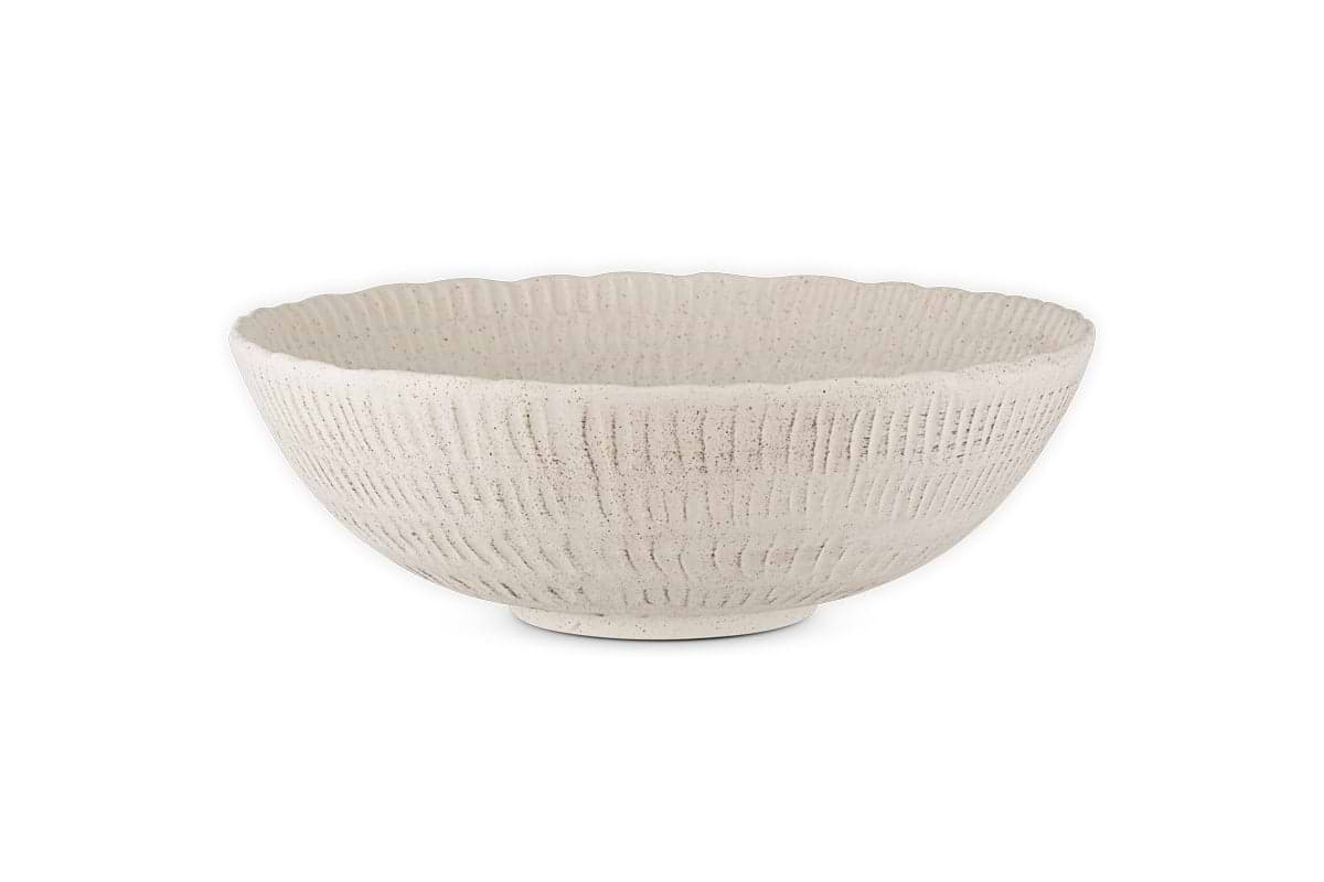 Kayanna Ceramic Decorative Bowl - White