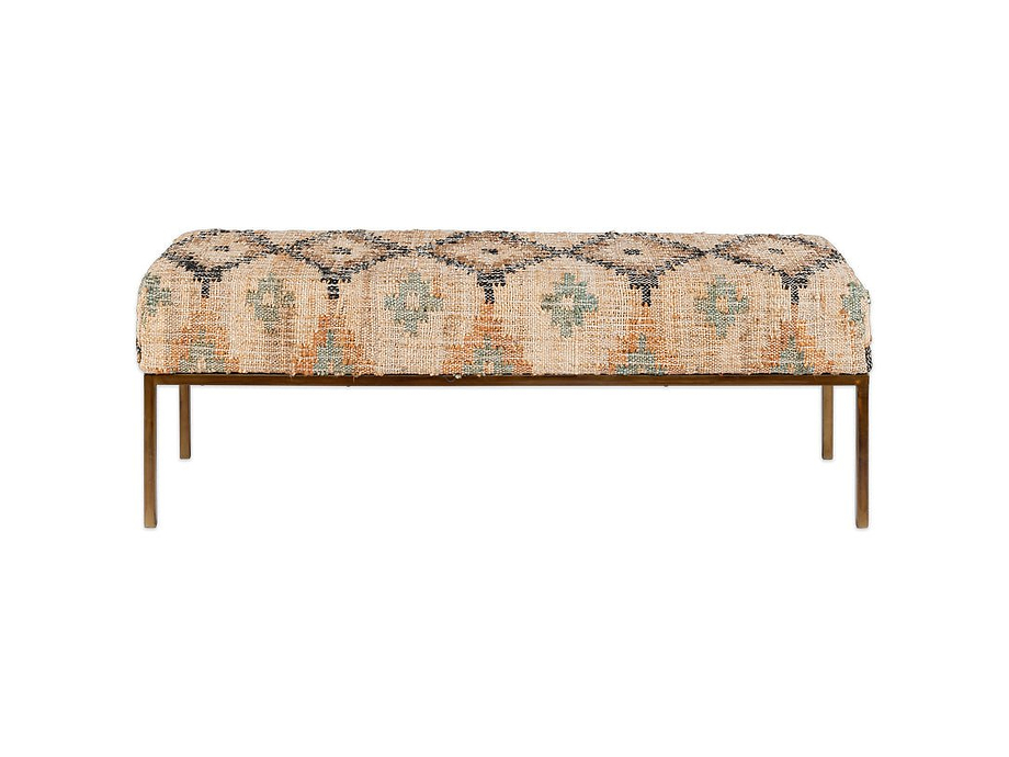 Kesu Kilim & Iron Bench