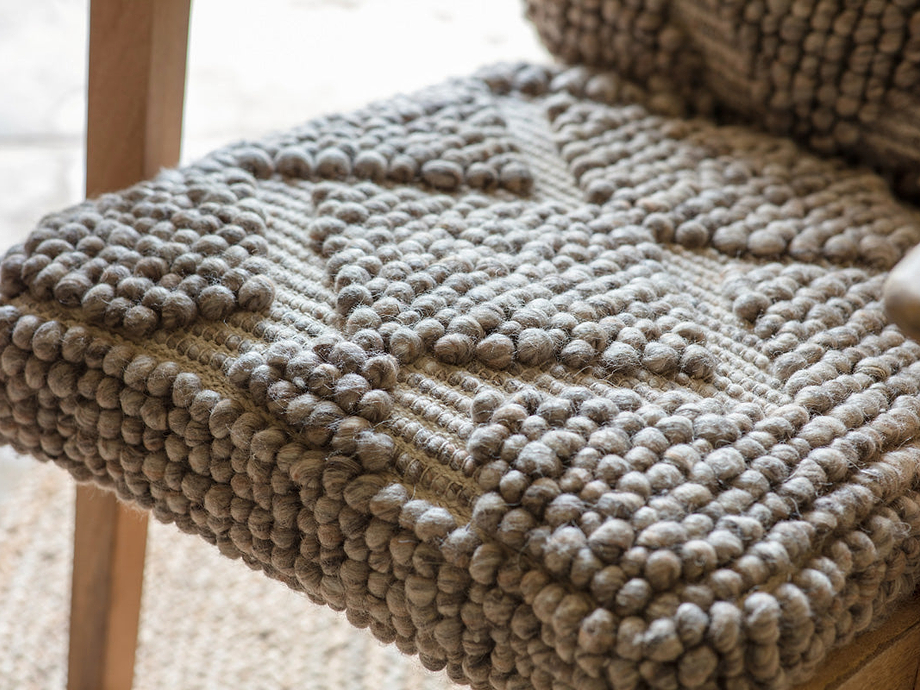 Keya Chunky Weave & Mango Wood Chair - Natural