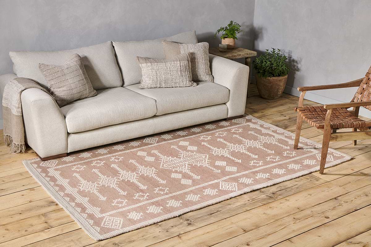 Kittale Wool Recycled PET Rug Dusty Pink - Main Image