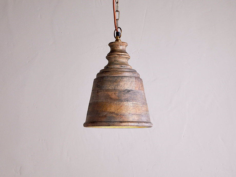 Koma Mango Wood Pendant - Ash Stain