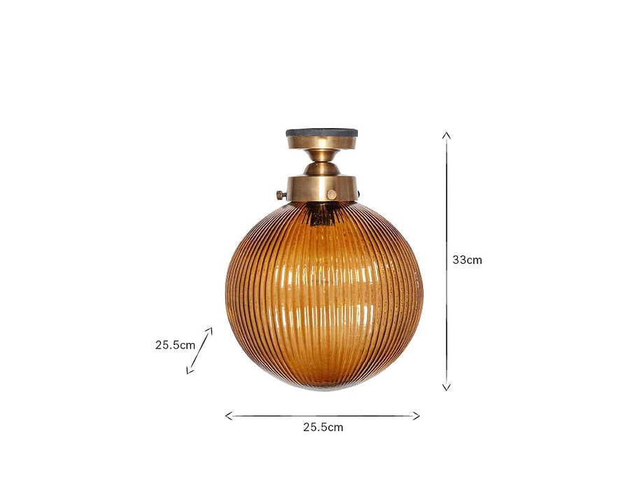 Konnie Bathroom Ceiling Light - Amber