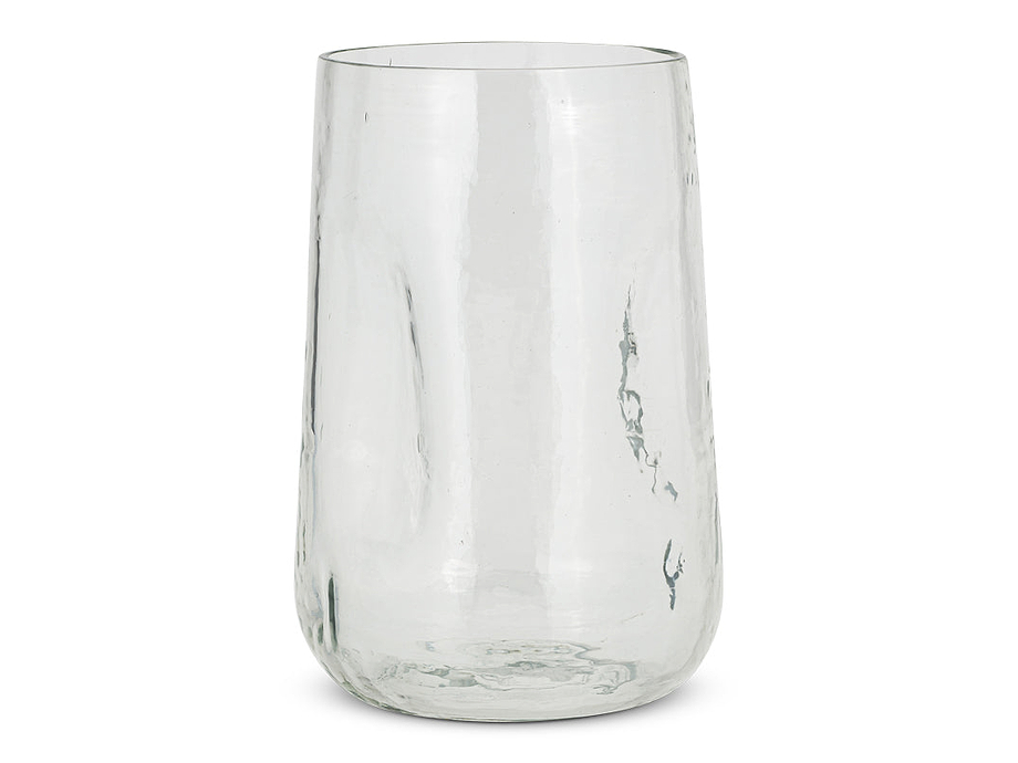 Kotri Recycled Glass Organic Shape Vase - Clear