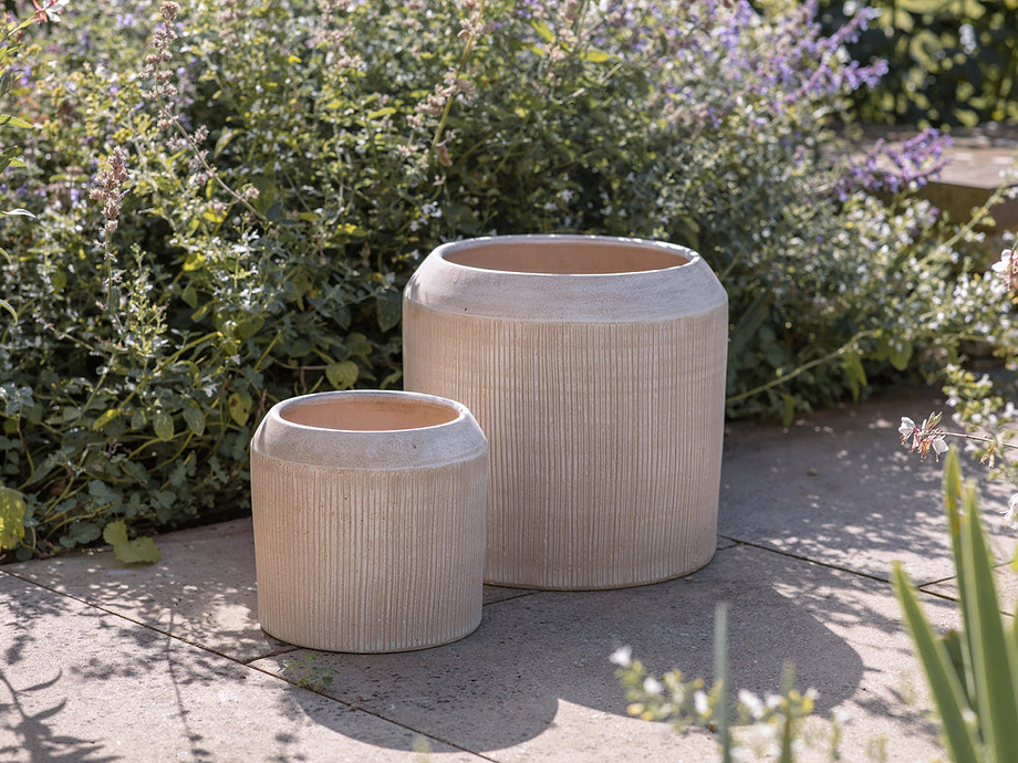 Kubo Ceramic Planter - Cream