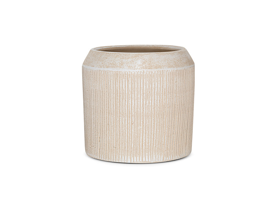 Kubo Ceramic Planter - Cream