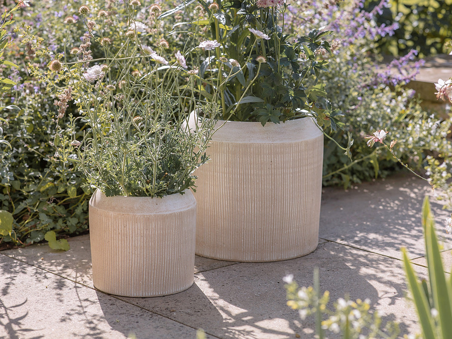 Kubo Ceramic Planter - Cream