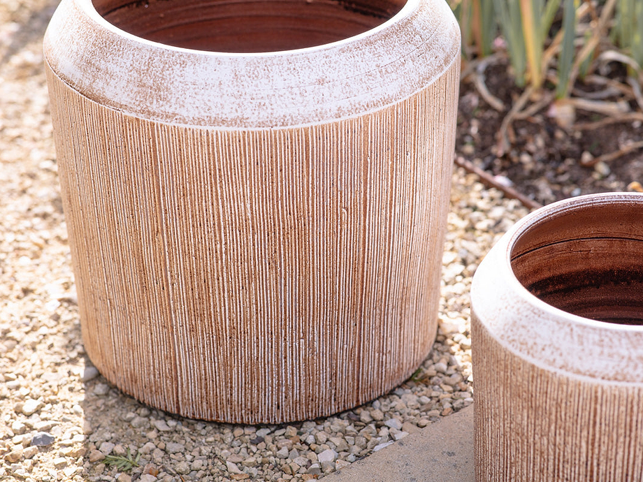 Kubo Ceramic Planter - Terracotta