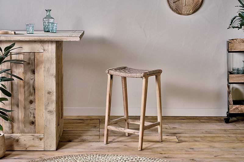 Vinay Woven Counter Stool - Natural