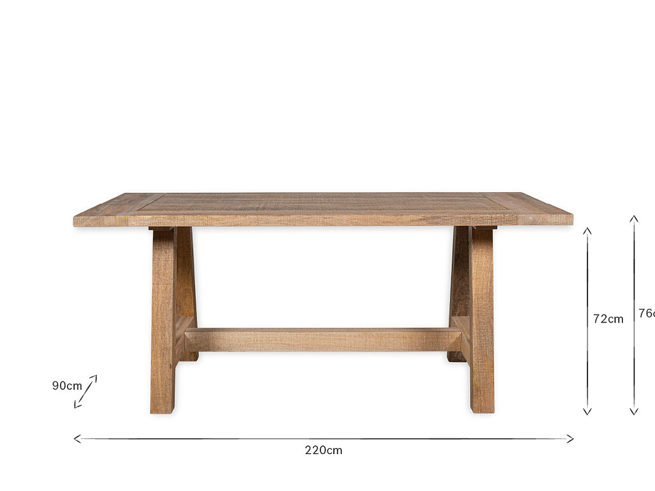 Indali Mango Wood Dining Table - Natural