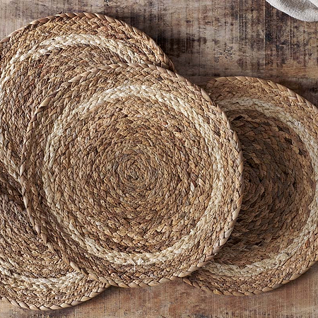 Lam Round Tablemats - Natural (Set of 4)