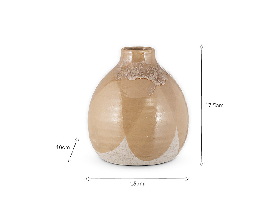 Lucia Ceramic Vase - Terracotta Mix