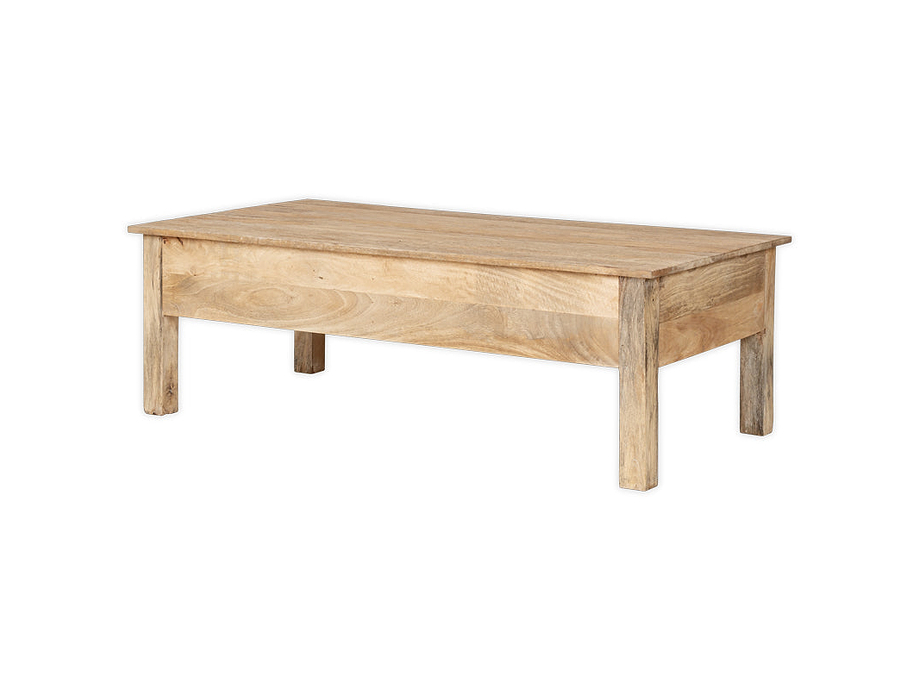 Laali Grooved Mango Wood  Coffee Table - Natural