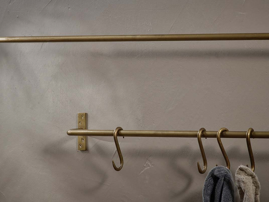 Laila Iron Hanging Rail - Brass