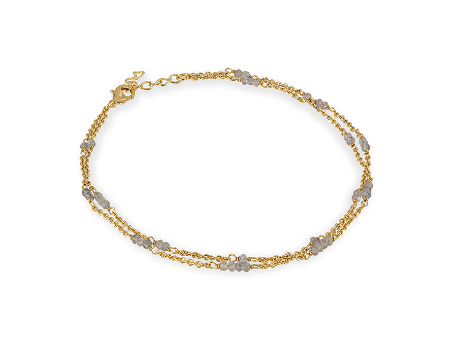 Lavana Anklet - Labradorite