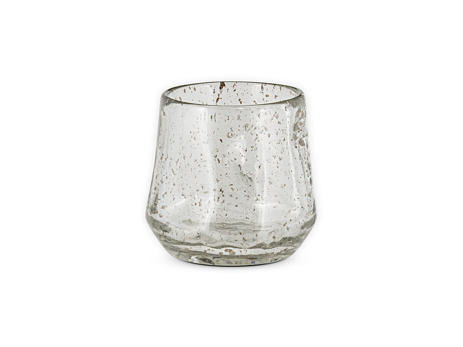 Linora Recycled Glass Tealight Holder - Clear