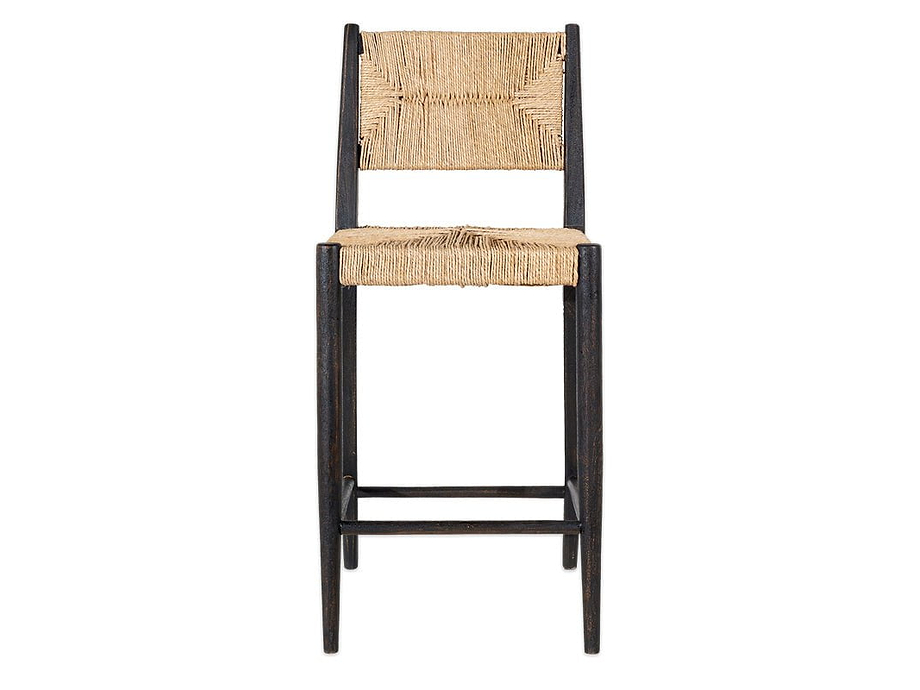Lohanda Acacia & Munja Grass Counter Chair - Charcoal