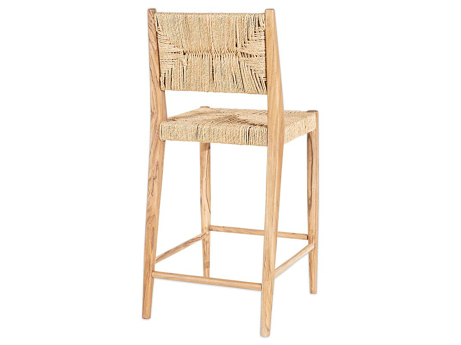 Lohanda Acacia & Munja Grass Counter Chair - Natural