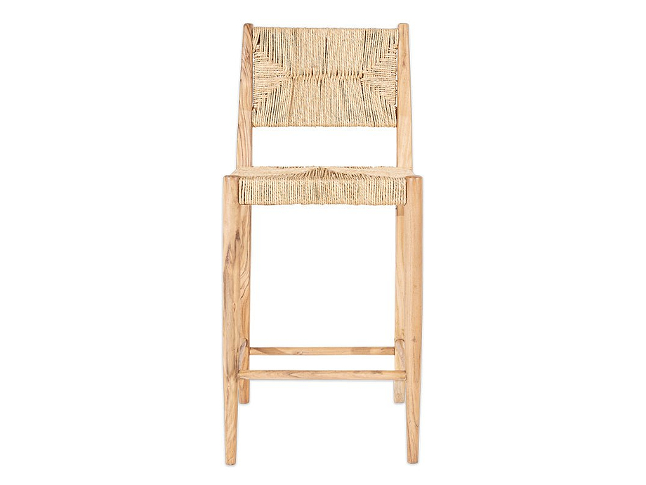 Lohanda Acacia & Munja Grass Counter Chair - Natural