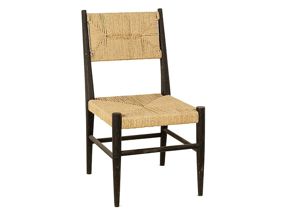 Lohanda Acacia & Munja Grass Dining Chair - Charcoal
