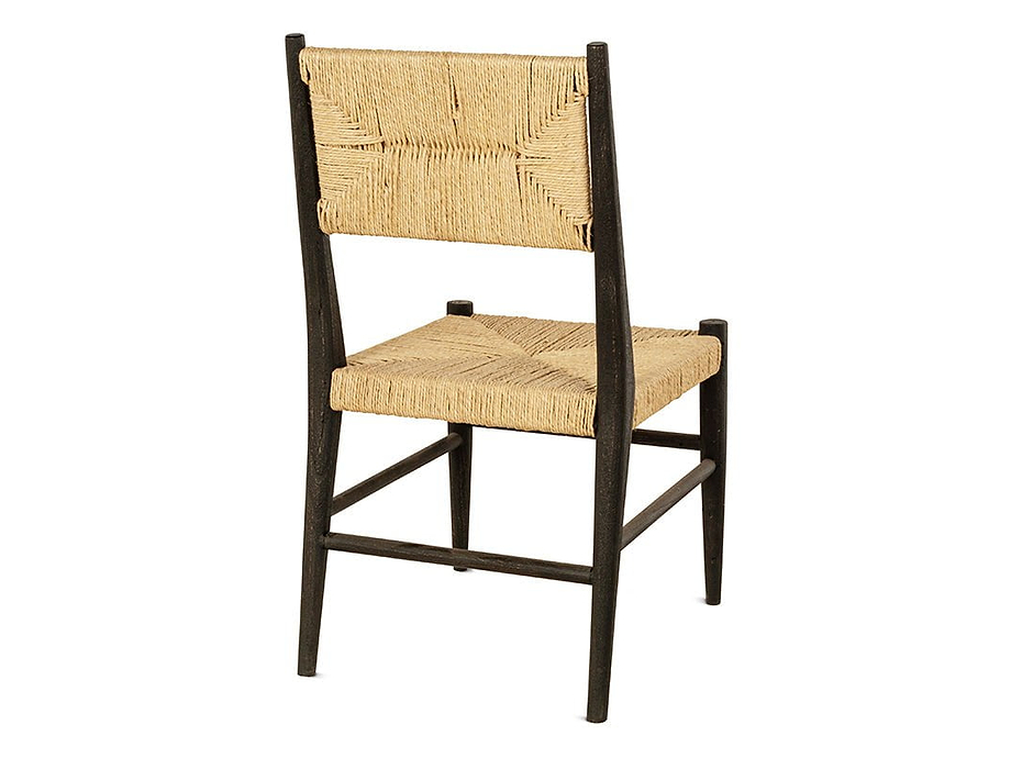 Lohanda Acacia & Munja Grass Dining Chair - Charcoal