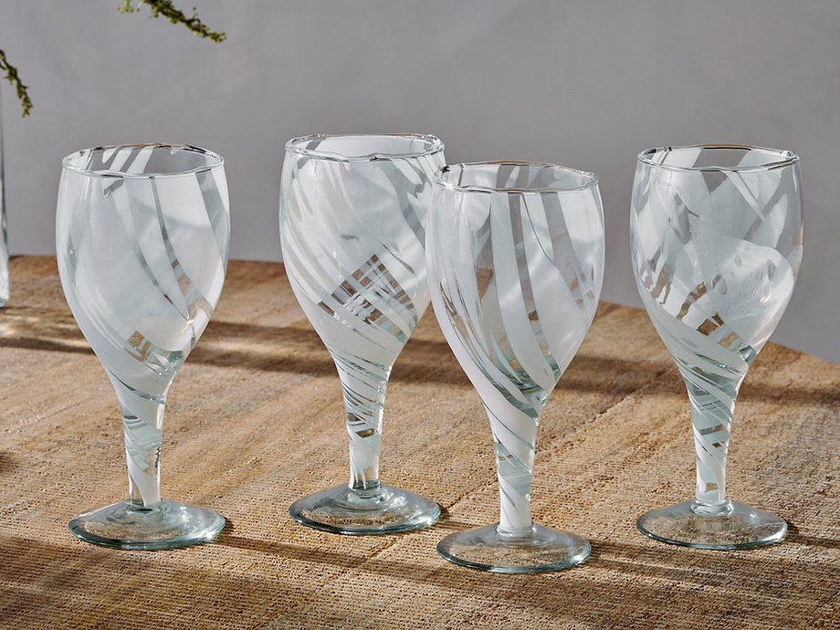 Lohara Wine Glass - White (Set of 4)