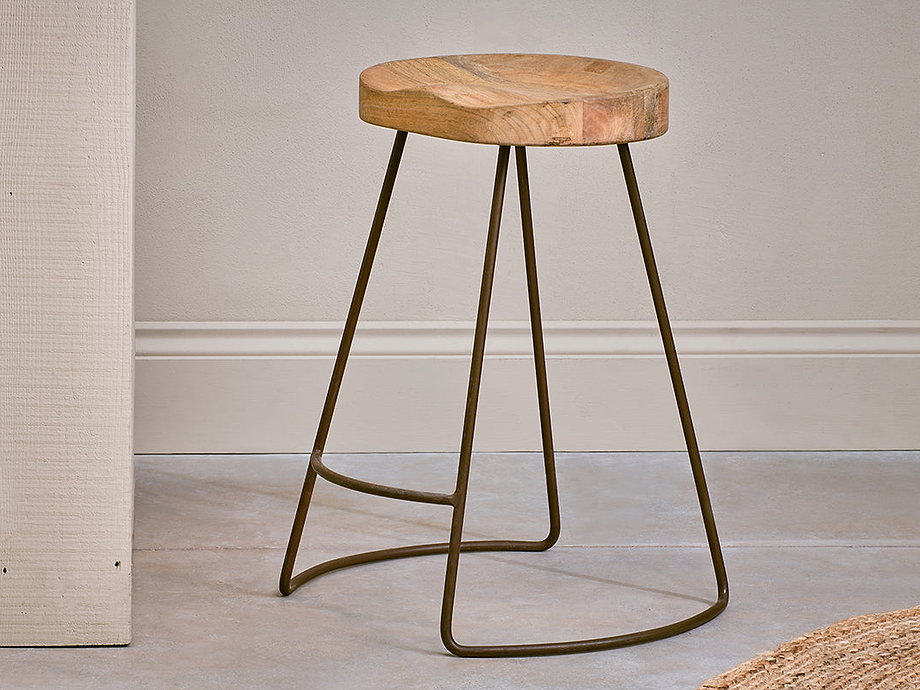 Loko Mango Wood Stool - Short