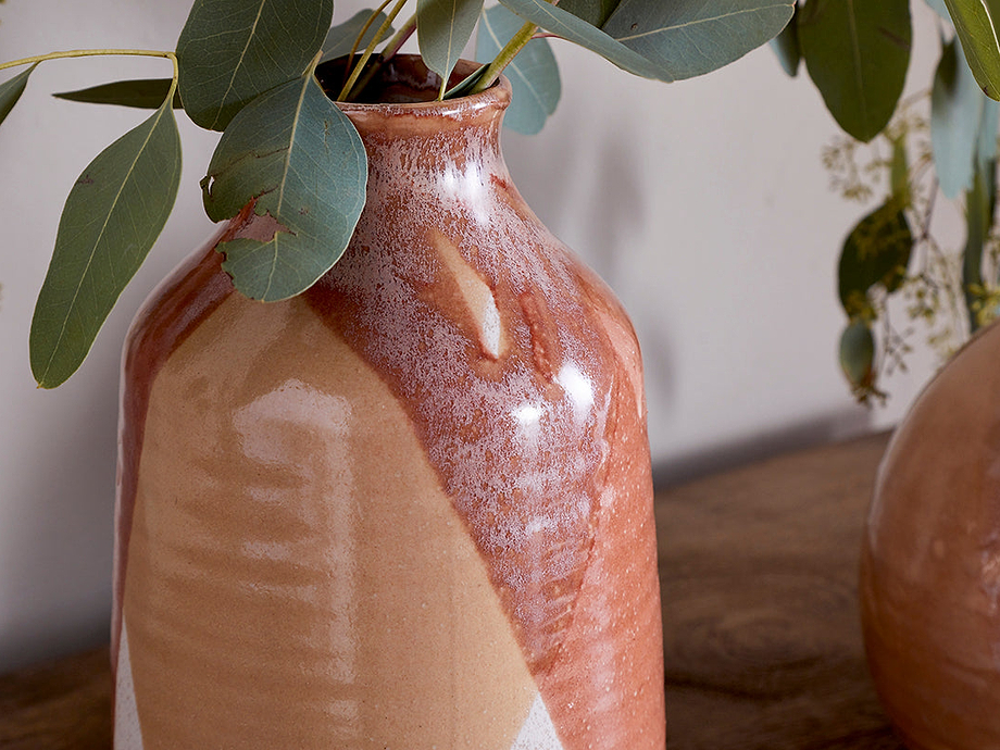 Lucia Ceramic Vase - Terracotta Mix