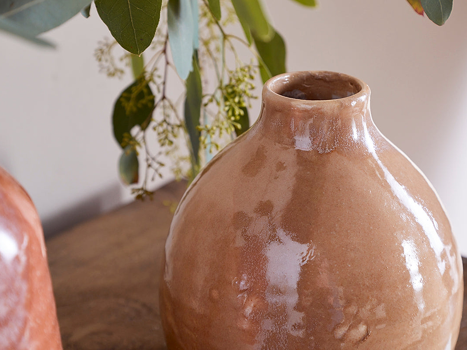 Lucia Ceramic Vase - Terracotta Mix