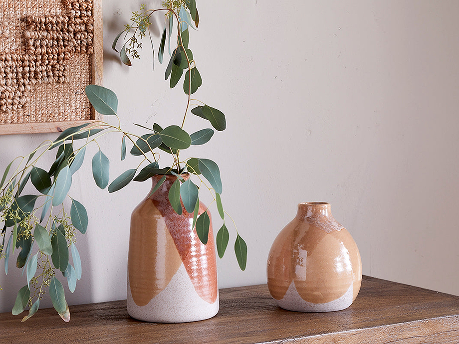 Lucia Ceramic Vase - Terracotta Mix