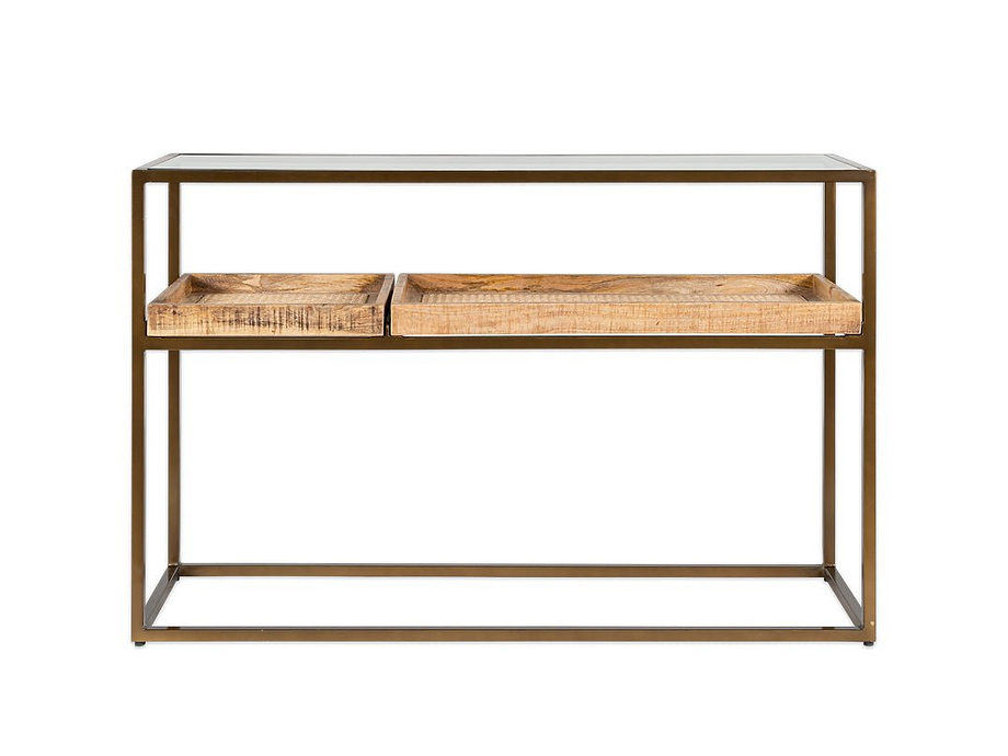 Luzon Iron & Mango Wood Display Console Table