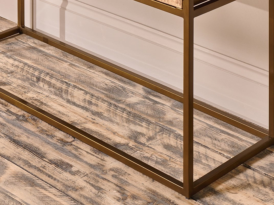 Luzon Iron & Mango Wood Display Console Table