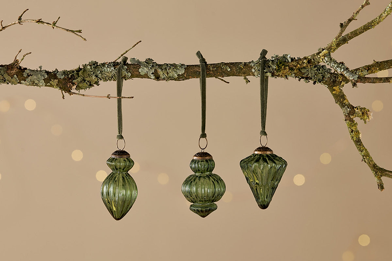 Manipur Baubles - Green (Set of 3)