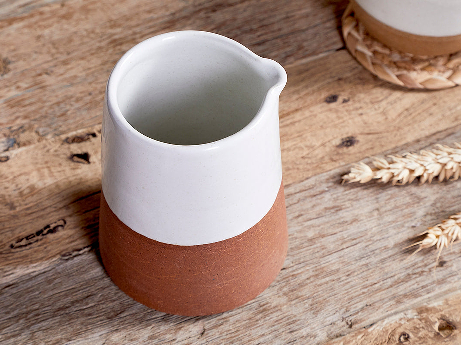 Mali Slanting Jug - White