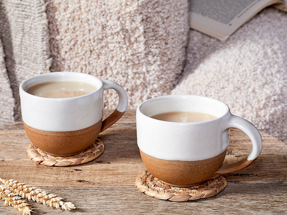 Mali Coffee Mug - White (Set of 2)