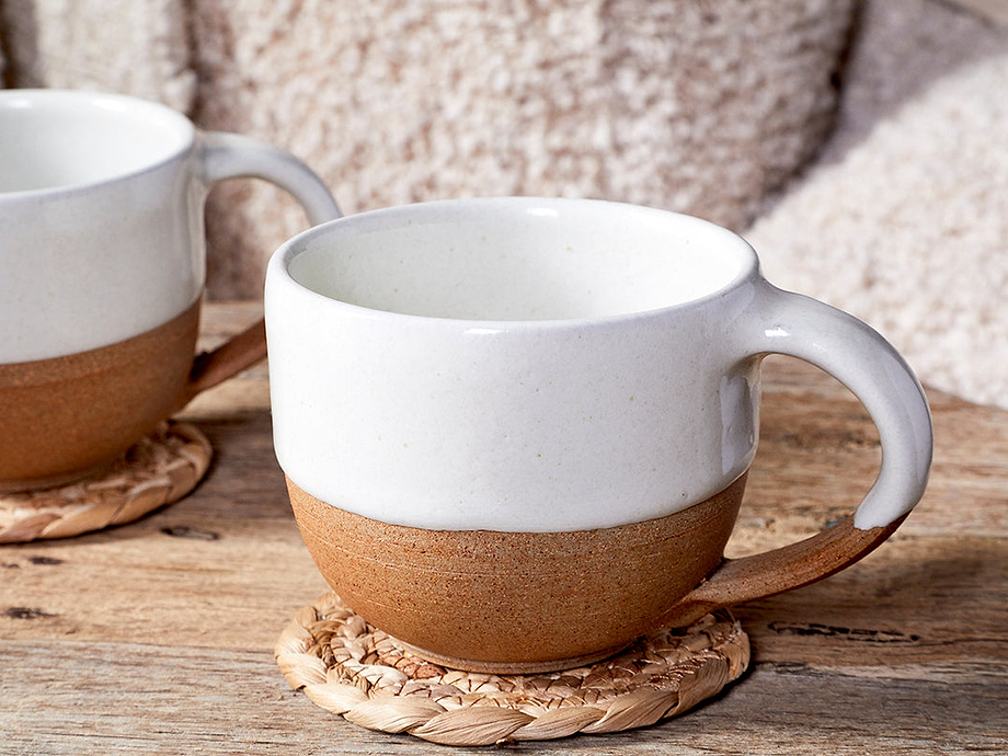 Mali Coffee Mug - White (Set of 2)