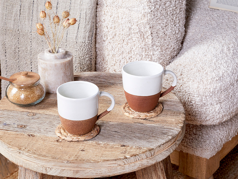 Mali Large Mug - White (Set of 2)