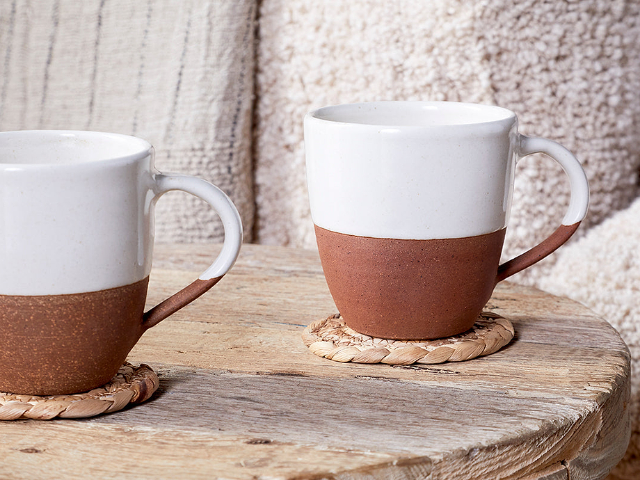 Mali Large Mug - White (Set of 2)