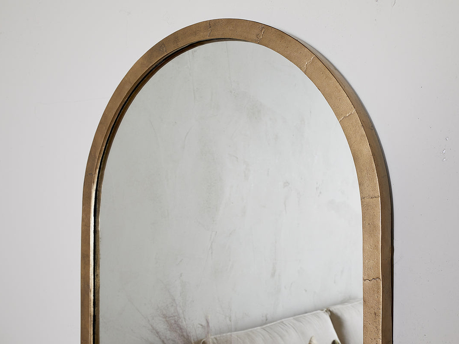 Murwara Full Length Mirror - Antique Brass