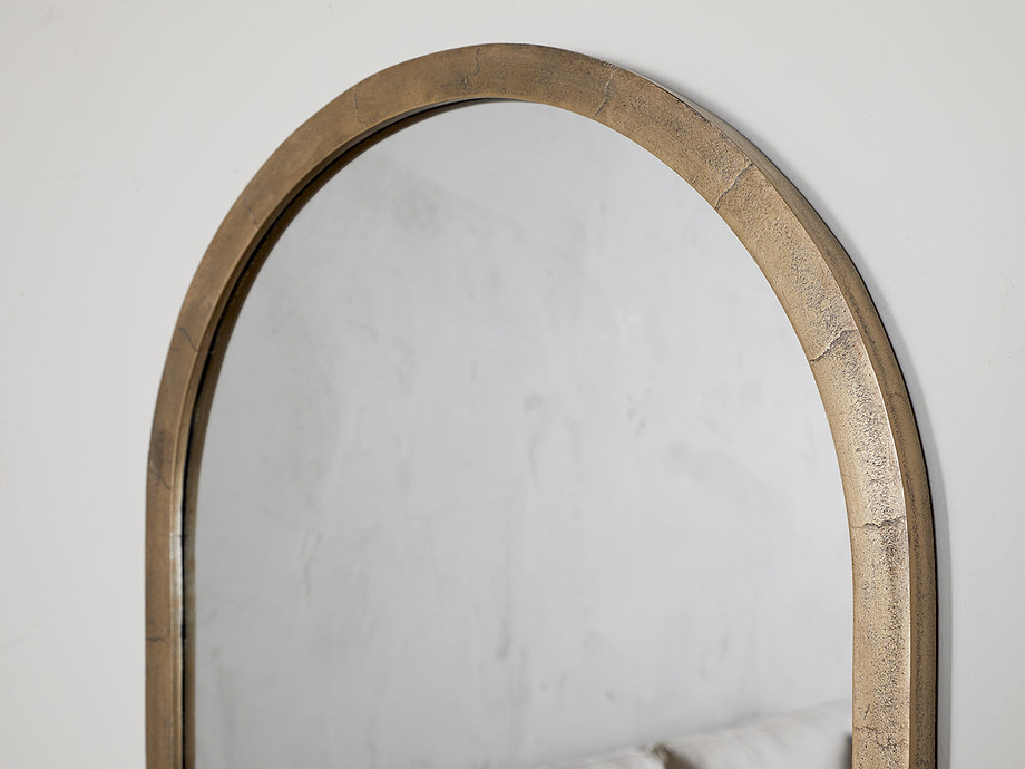 Murwara Wall Mirror - Antique Brass