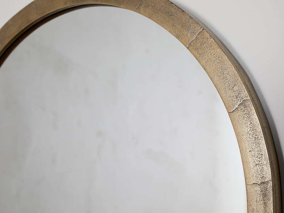 Murwara Wall Mirror - Antique Brass