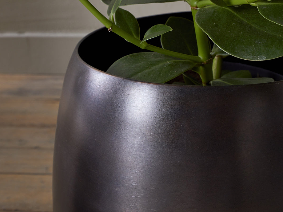 Maliki Plant Pot - Aged Bronze