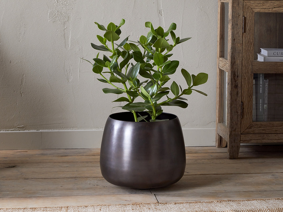Maliki Plant Pot - Aged Bronze