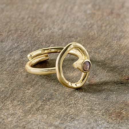 Mari Labradorite Ring - Gold