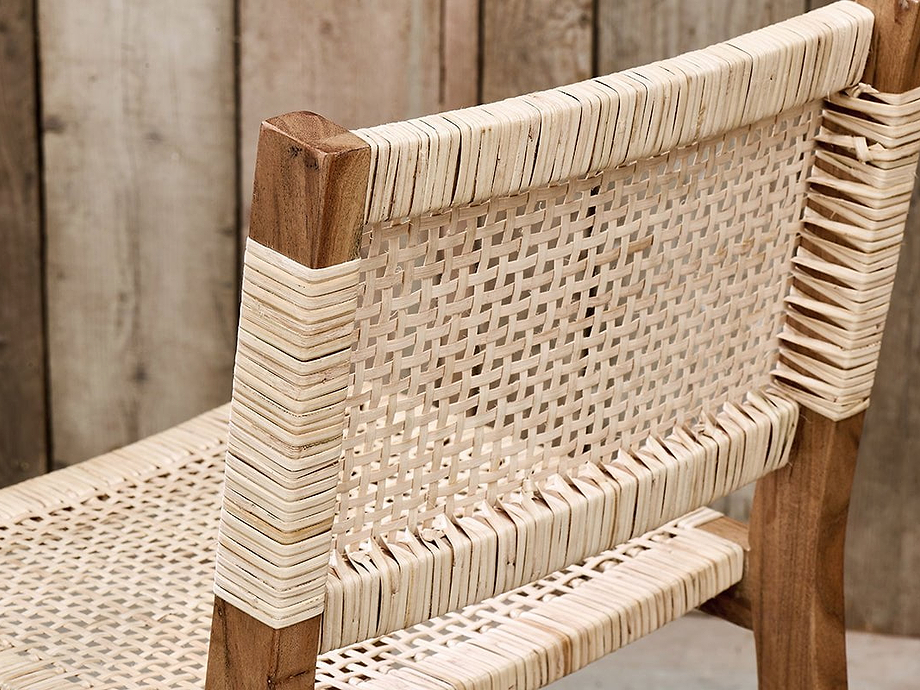 Madrisana Acacia & Rattan Bar Stool