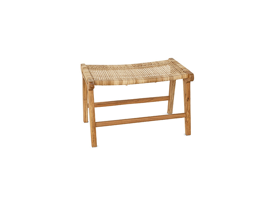 Madrisana Acacia & Rattan Footstool