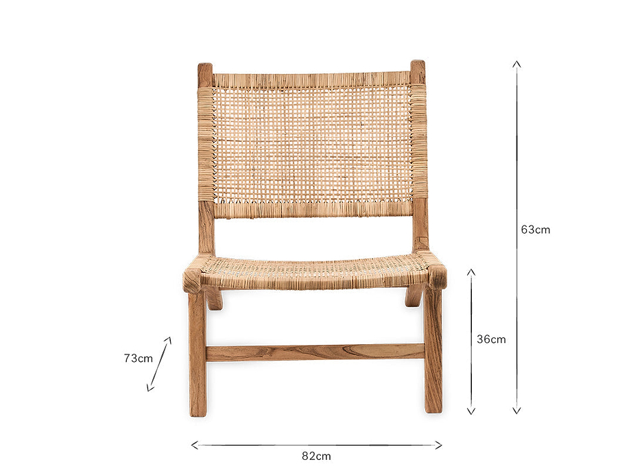 Madrisana Acacia & Rattan Woven Chair